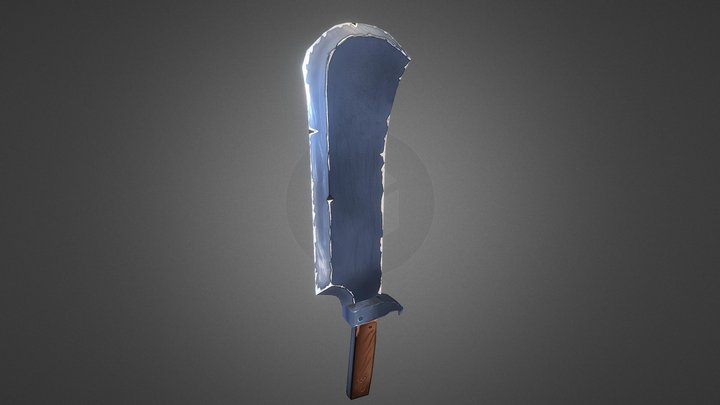 Handpainted Weapon 3D Model