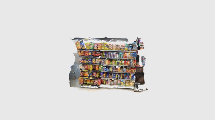 Estantería izquierda de caja rn 3D Model