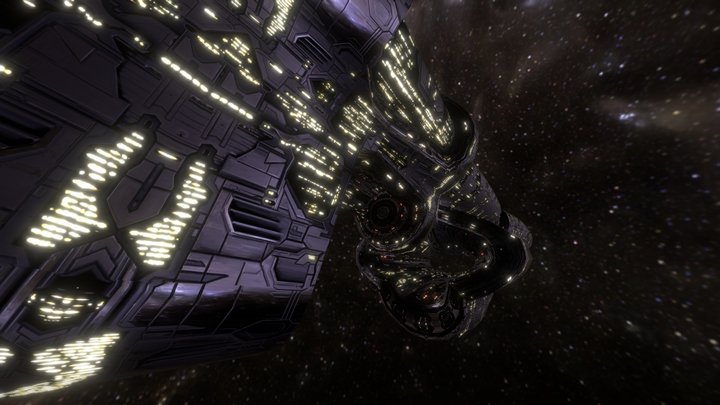 3DRT - Sci-Fi  Battleship - Neox 3D Model