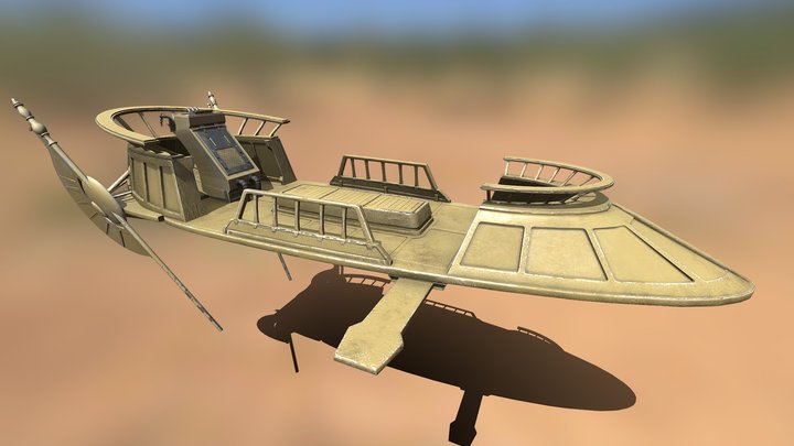 Ubrikkian Industries - Bantha-II cargo skiff 3D Model