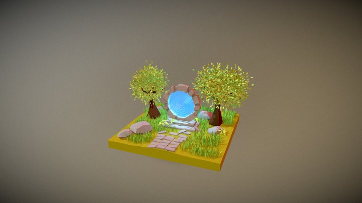 Portal Garden 3D Model