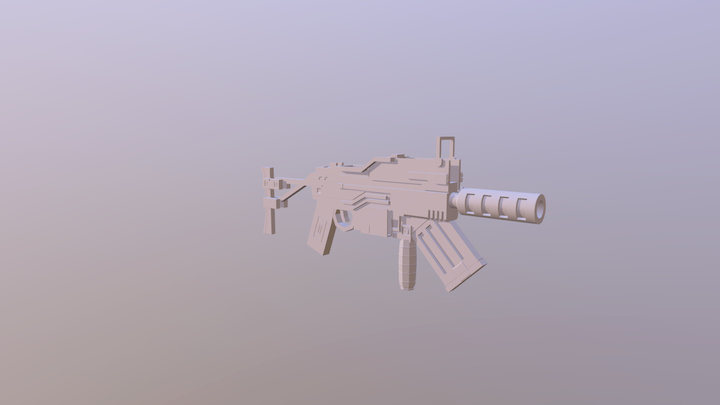 Fire Gun Model 3D Model
