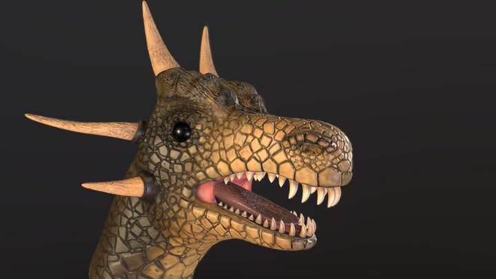 Reptile Head 3D Model
