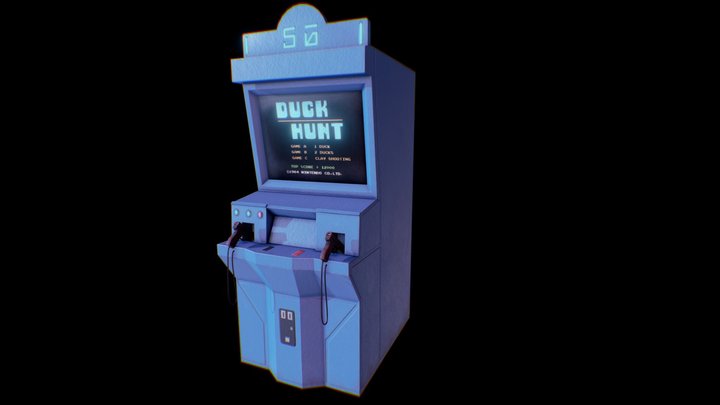 Cyberpunk Arcade Machine 3D Model