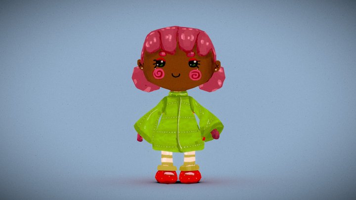 Strawberry Girl 3D Model
