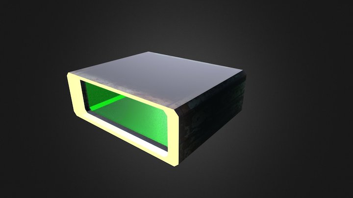 Glass Box 3D Model