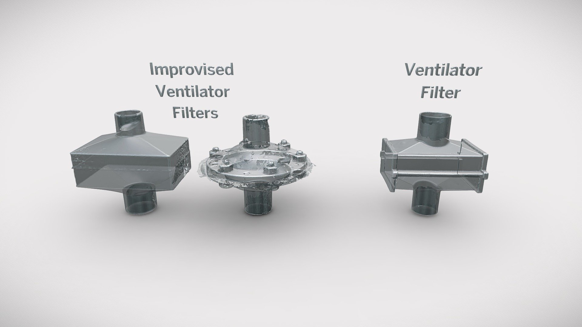 Improvised ventilator filters