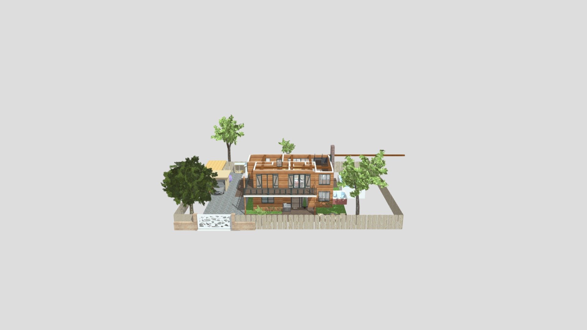 The Log Cabin House