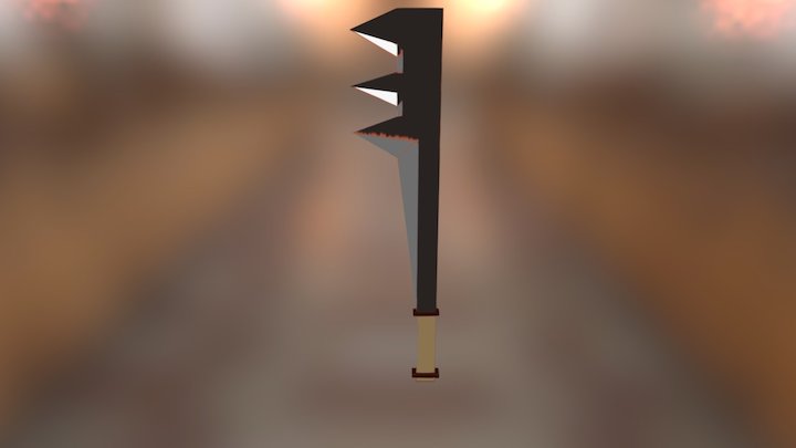 Lowpoly Sword 3D Model