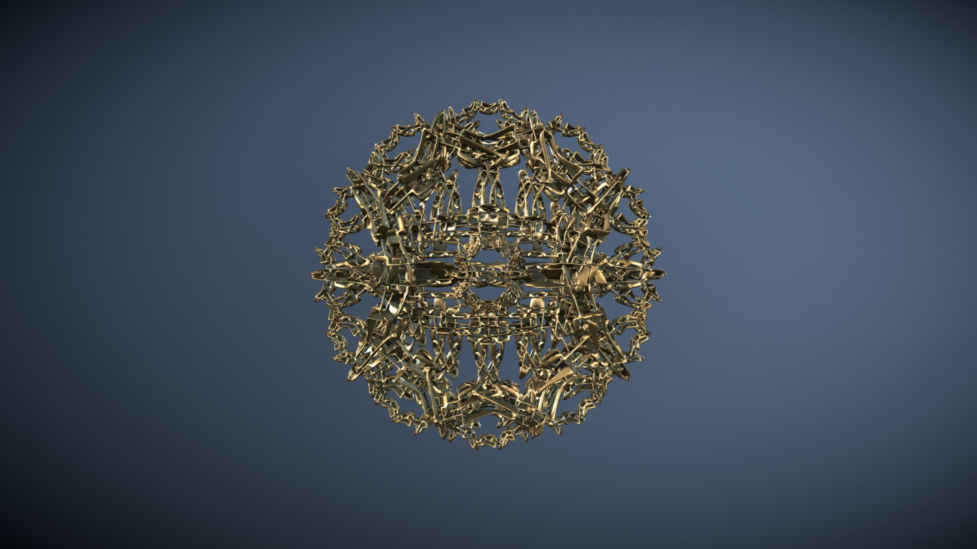 3D model Scrap - This is a 3D model of the Scrap. The 3D model is about a gold and black object.