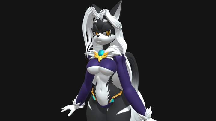 Lena the jackal 3d Commission (Sonic Oc) 3D Model