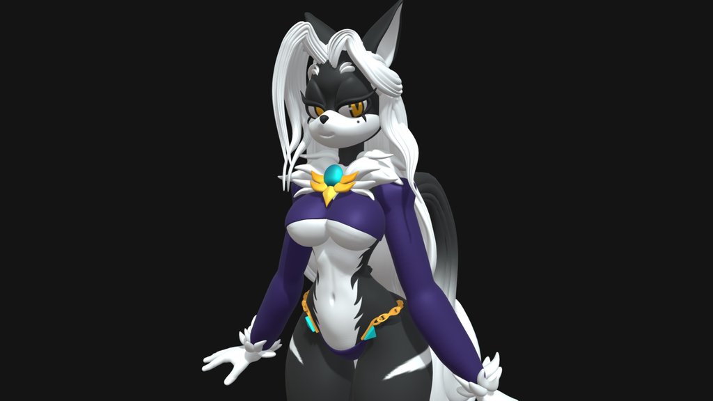 Lena the jackal 3d Commission (Sonic Oc)