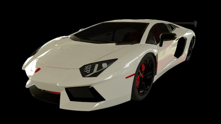Lamborghini Aventador LP700-4 3D Model