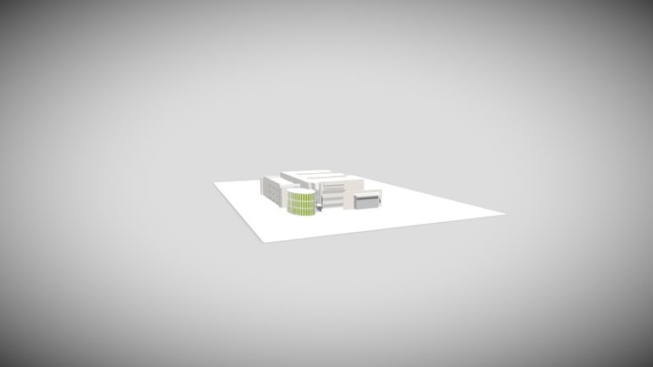 Modern Hospital BuildingDetailed 3D Model 3D Model
