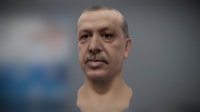 Recep Tayyip Erdoğan - 3D Face Modelling 3D Model