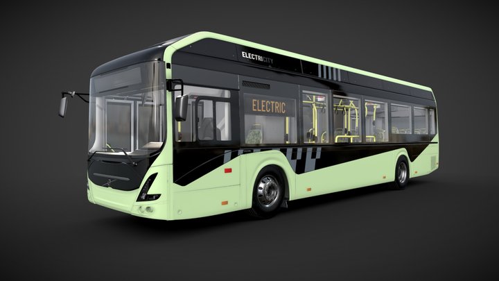 Volvo 7900 Electric Bus 3D Model