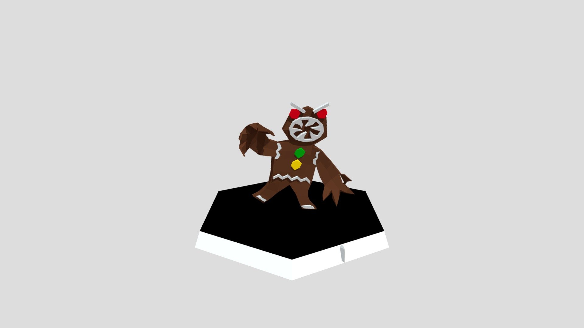 Gingerbread Creature Figurine - 3D model by Justin Bolarinho (@justin ...