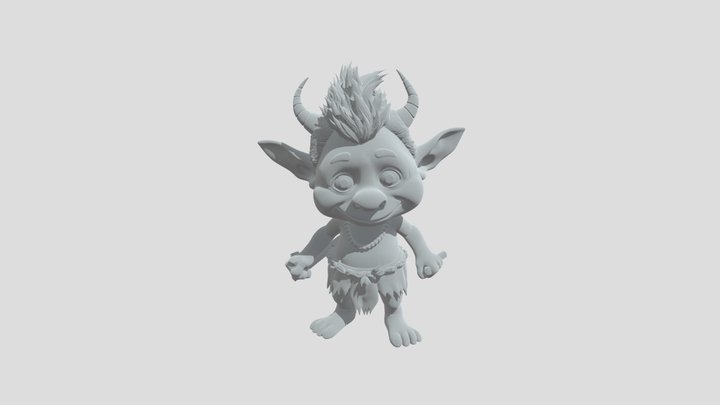cute fantasy troll character – Modello 3D gratuito STL
