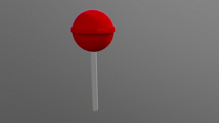 Cartoony lolipop 3D Model