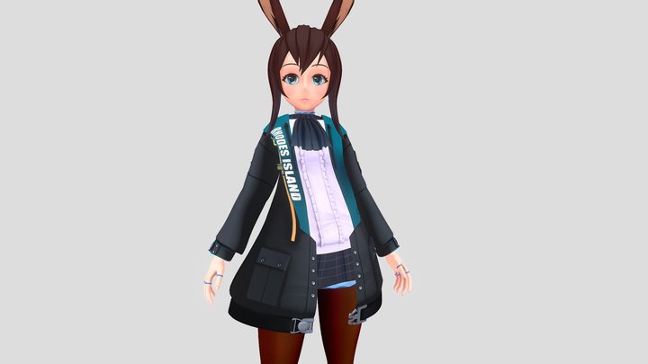 【Arknights】Amiya, Full-model 3D Model