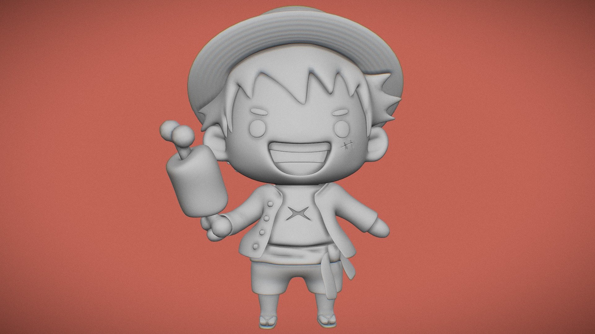 Luffy D. Monkey Gear 5 One Piece chibi 3d : r/OnePiece