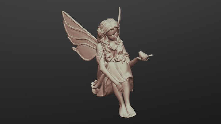 Fedele Garden Statue 3D Model