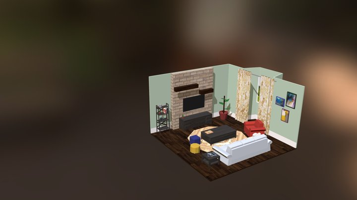 客廳模組(fix ver.) 3D Model