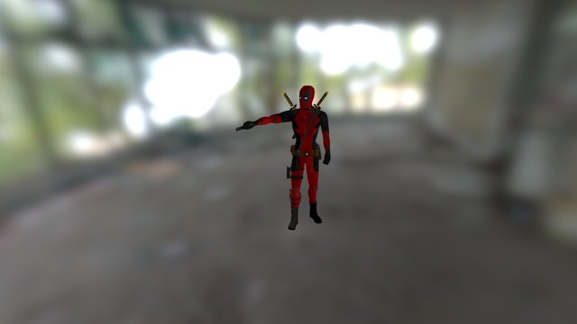 Deadpool Smooth 3D Model