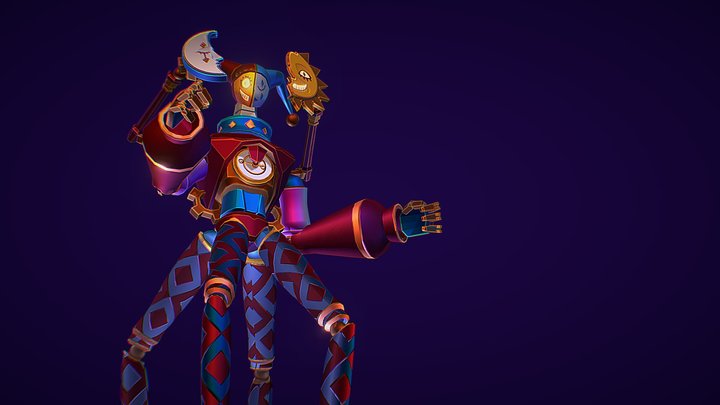 Game art 2: Robuddy assignment, Celestial Jester 3D Model
