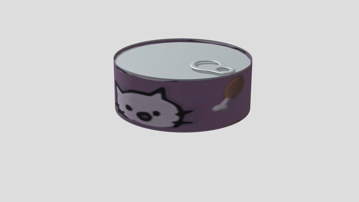 Cat Food Can – Free 3D Model STL