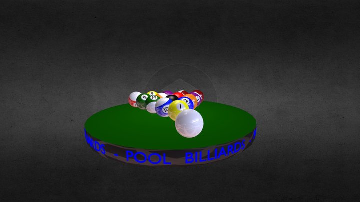 Pool Balls Part Two 3D Model
