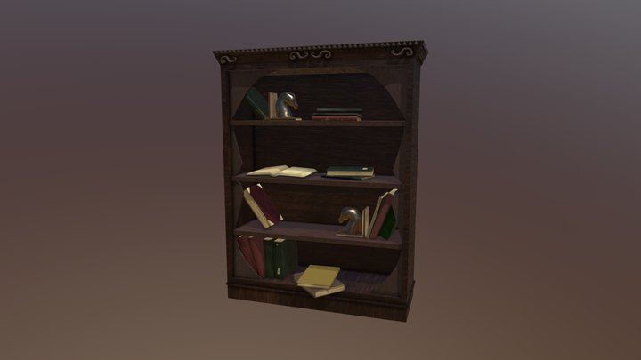 Bookshelf 3D Model