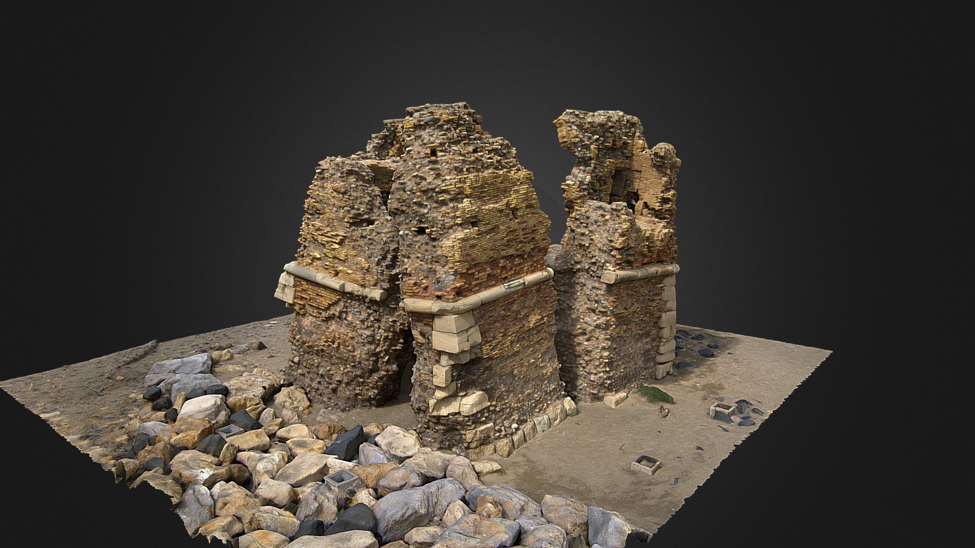 torre flavia - Ladispoli - 3D model by rilievo [5a3cc7f] - Sketchfab