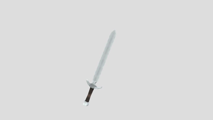 Low poly sword 3D Model