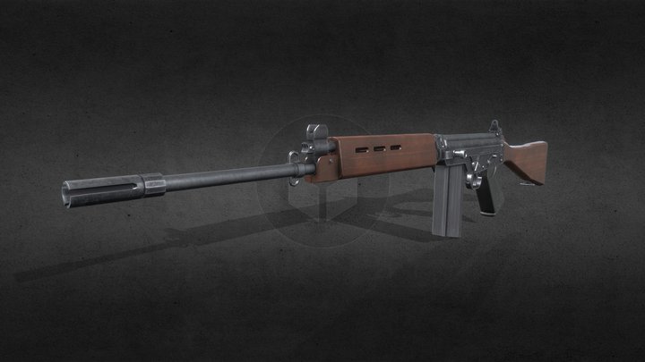 FN FAL 3D Model