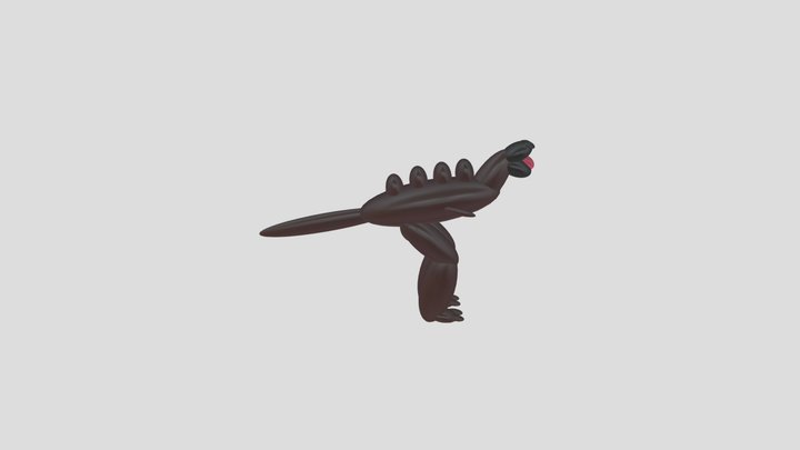 Goofy ahh dinosaur wth rig 3D Model