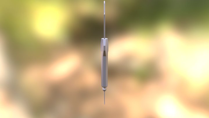 Futuristic Syringe 3D Model