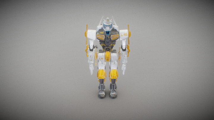 L15 T4RR19 Security AI Bot 3D Model