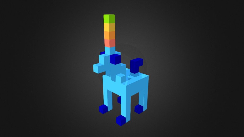 Sketchfab unicorn