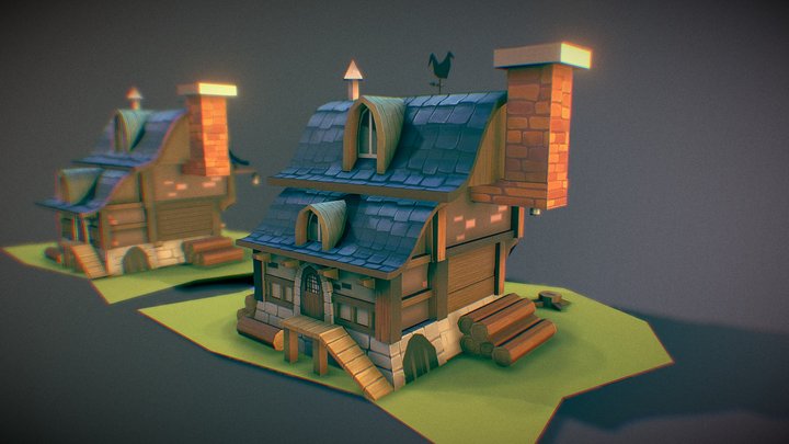 uv house 3D Model
