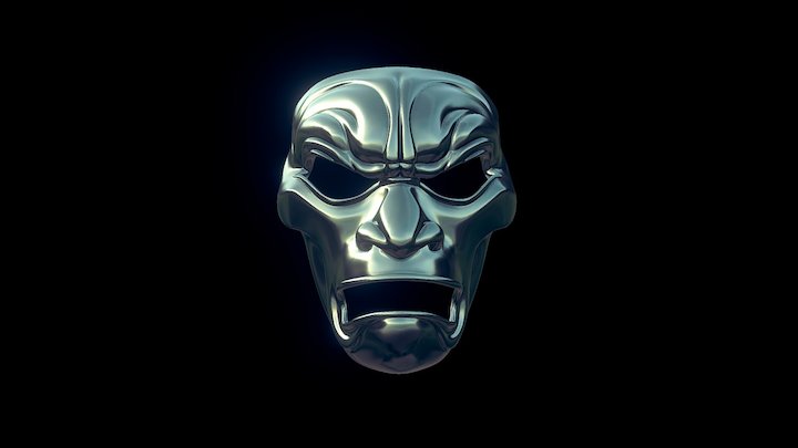 Immortal Warrior Mask 3D Model