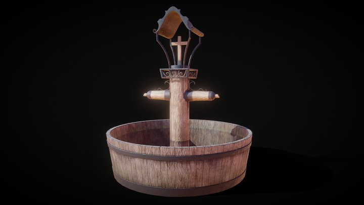 Alpine Fountain 3D Model