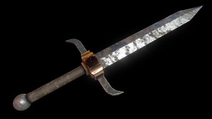 Medieval Sword 3D Model