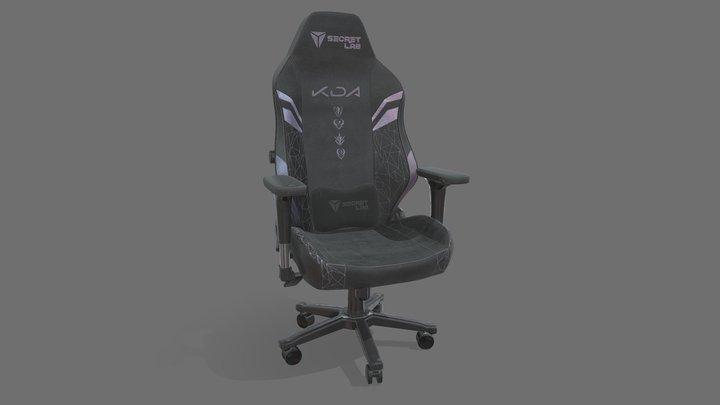 K/DA "ALL OUT" Secret Lab Chair 3D Model