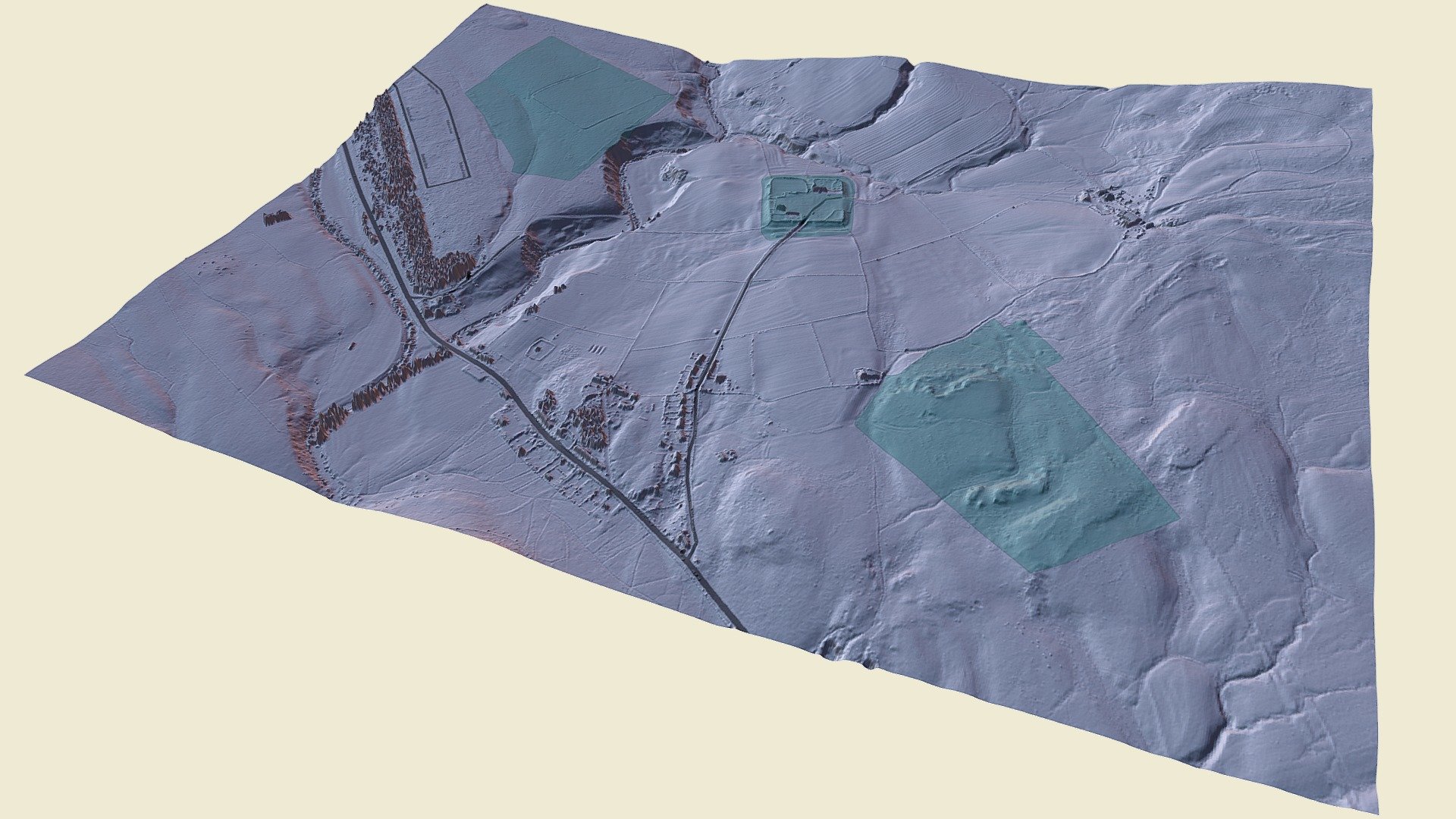 Roman Archaeology beside Roman Dere St Redesdale