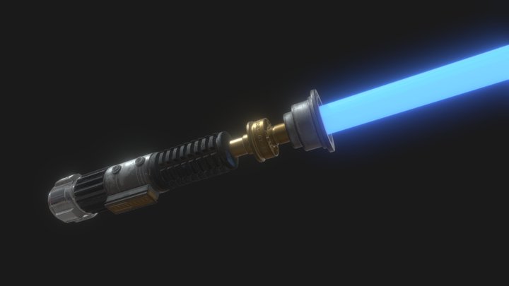Obi-Van Kenobi lightsaber 3 3D Model
