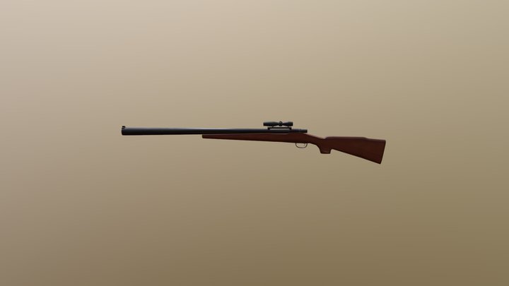 Bolt-Action Rifle-Original Version 3D Model