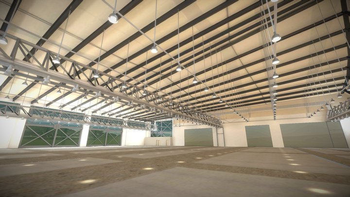 Exhibition Hall 3D Model