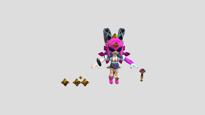 pop_melodie(big boob) 3D Model