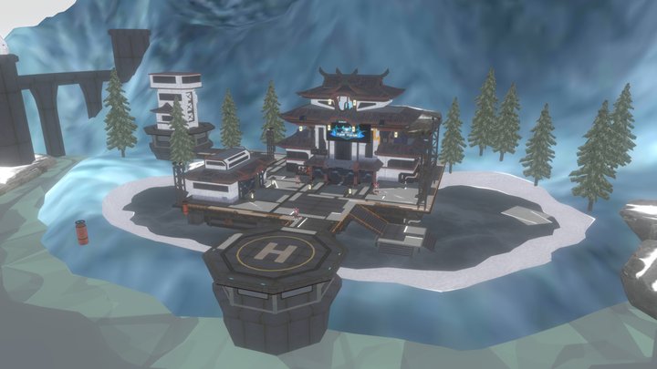 Free Fire Winterland.Lobby 3D Model